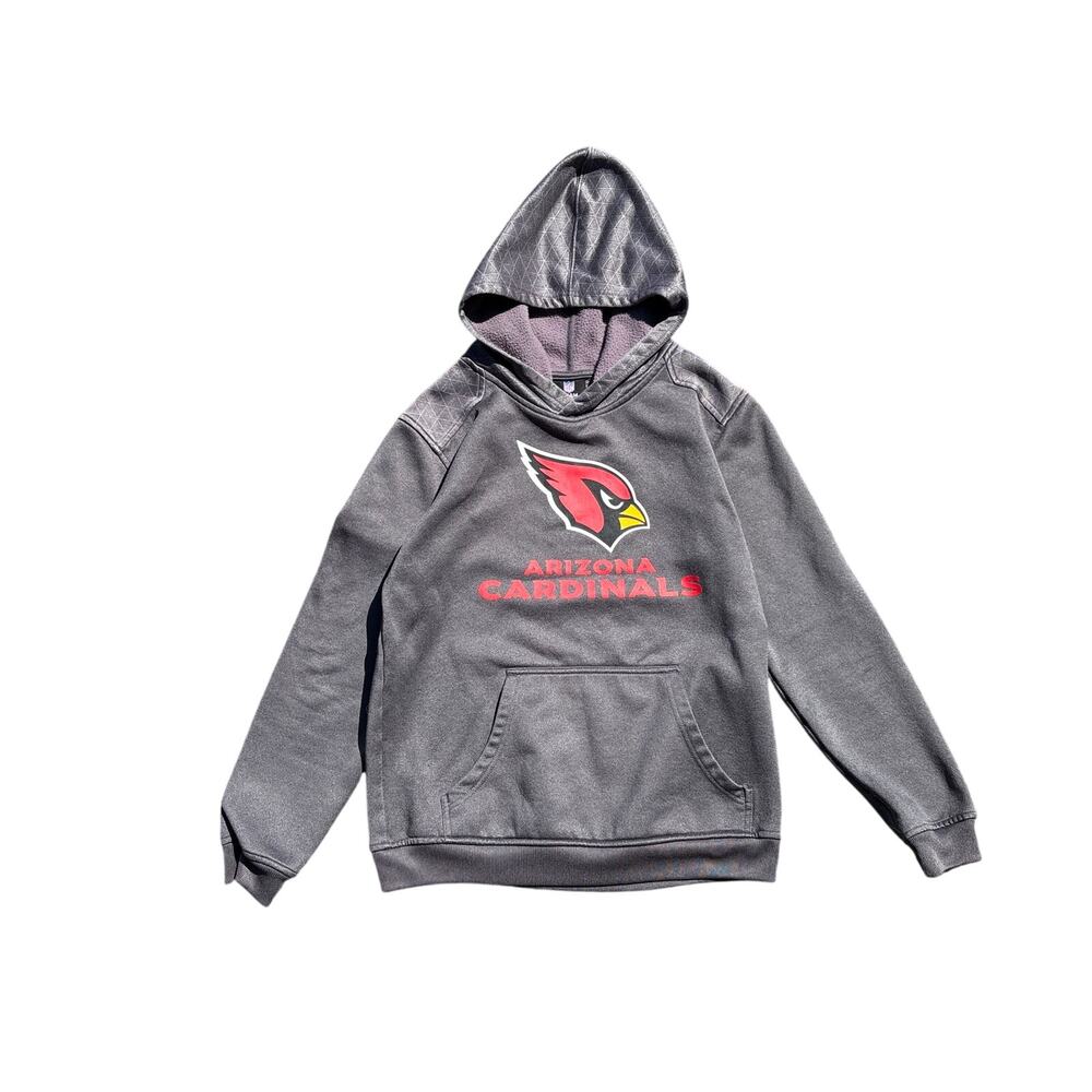 Arizona Cardinals NFL team apparel Youth large grey hoodie logo football graphic
